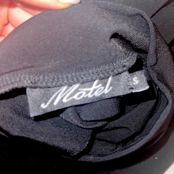 Motel Rocks Black One-Shoulder Dress - Picture 5 of 5